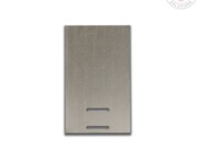 Brushed silver Posi-Glaze slot end cap